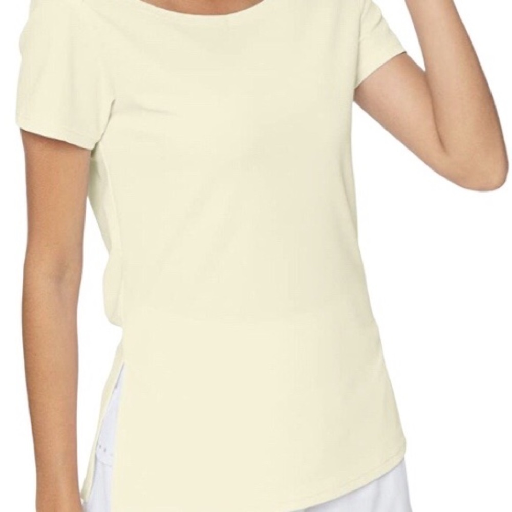 Rrosseyz Women’s Top NWT Short Sleeve Boat Neck Ventilated Athletic Sizes-L & XL